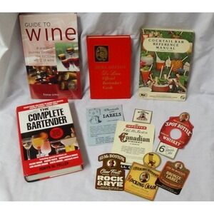 BARTENDER COCKTAIL Bartending Guide Wine Winery Alcohol Lot of FOUR Books #194